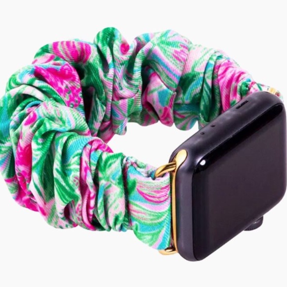 NIB Lilly Pulitzer Coming in Hot Scrunchie Apple Watch Band-Great Gift! - Picture 1 of 4